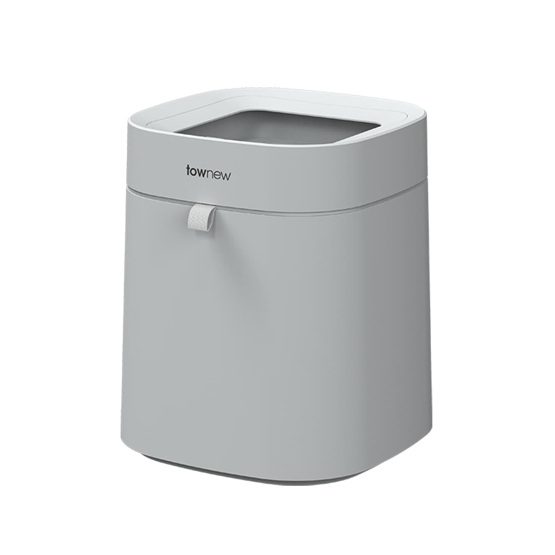 Умное мусорное ведро, Townew, T Air Lite, Smart Trash Can, Объем 16.6 л, Технология запечатывания пакета, Полуавтоматическое, Влагозащита IPX4, Серый