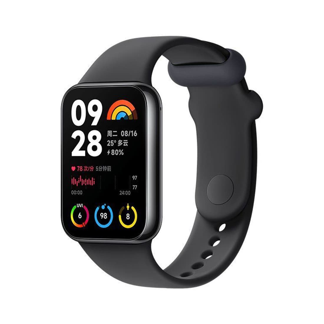 Фитнес браслет, Xiaomi, Smart Band 8 Pro, M2333B1 / BHR8017GL, 1.74" AMOLED, Разрешение экрана 336 x 480, Аккумулятор 289 мАч, Водонепроницаемость 5 АТМ, Черный