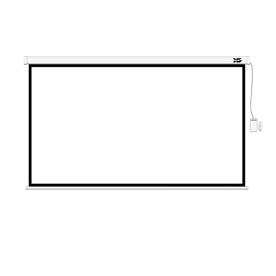 Экран моторизированный (с пультом Д/У), XG, DLS-ERС350x270W, Настенный/потолочный, Рабочая поверхность 297x262, 16:9, Matt white, Белый