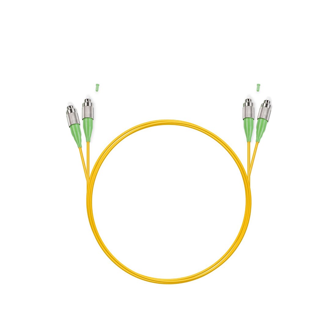 Патч корд оптоволоконный,, FC/APC-FC/APC SM 9/125 Duplex 2.0мм 1 м, LSZH