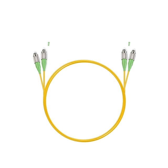 Патч корд оптоволоконный,, FC/APC-FC/APC SM 9/125 Duplex 2.0мм 1 м, LSZH