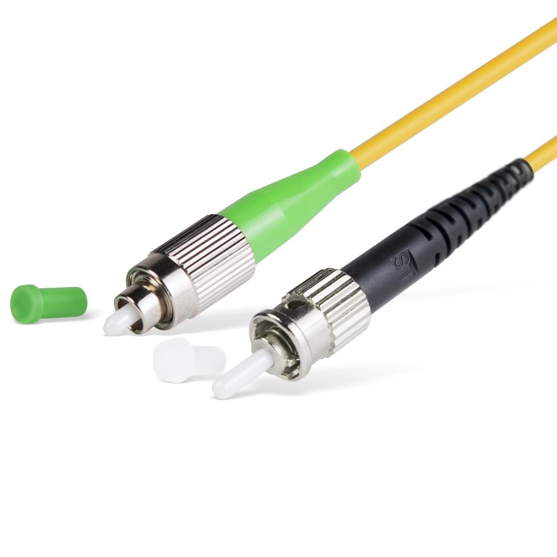 Патч корд оптоволоконный,, FC/APC-ST/UPC SM 9/125 Simplex 3.0мм 1 м, LSZH