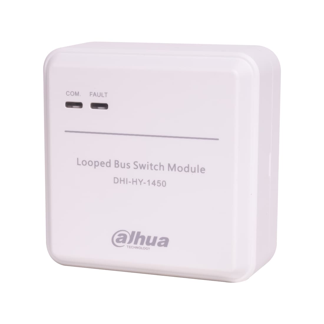 Модуль кольцевого шлейфа, Dahua, DHI-HY-1450 (24 В), Модуль кольцевого шлейфа, Для организации кольцевой топологии связи адресных устройств, Рабочее напряжение 24В, Двух проводное бесполярное подключение, Дальность подключения 1500м,