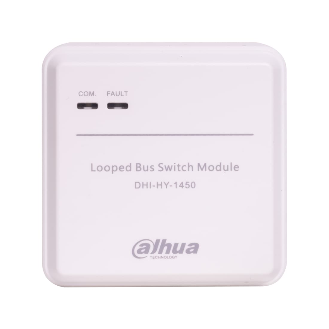 Модуль кольцевого шлейфа, Dahua, DHI-HY-1450 (24 В), Модуль кольцевого шлейфа, Для организации кольцевой топологии связи адресных устройств, Рабочее напряжение 24В, Двух проводное бесполярное подключение, Дальность подключения 1500м,