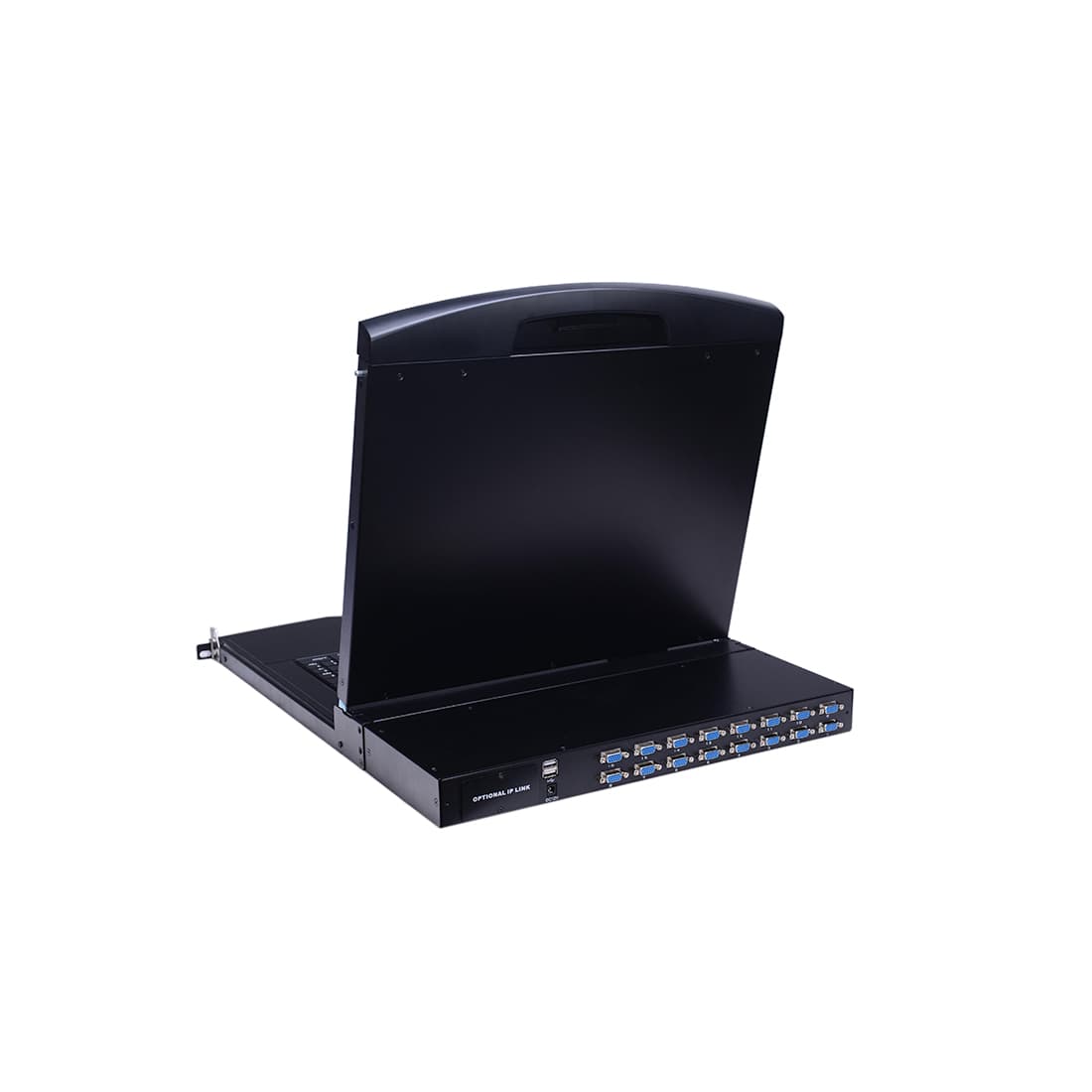 KVM консоль, SHIP, AS-9116ULS, Стоечная, 16-портовая, 19" экран, Коннекторы VGA, Чёрный