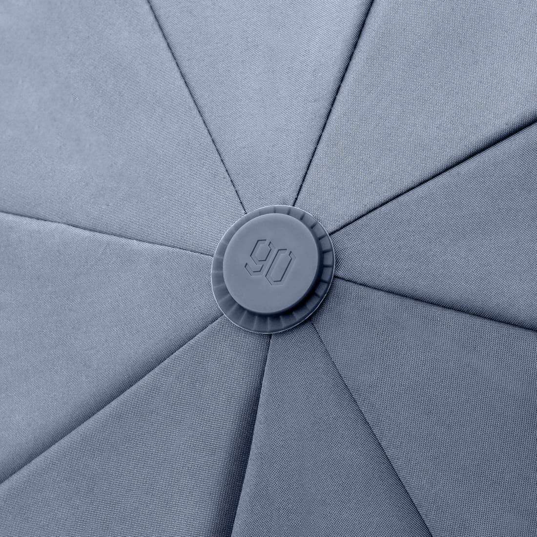 Зонт, NINETYGO, Oversized Portable Umbrella Automatic Version, 6941413204224, 340*50 / 660*1150, 470гр, Автоматическое открывание и закрывание, Ребра из стекловолокна и металлический стержень, Брызгозащищенный материал, Защита от УФЛ на 99%, Серый