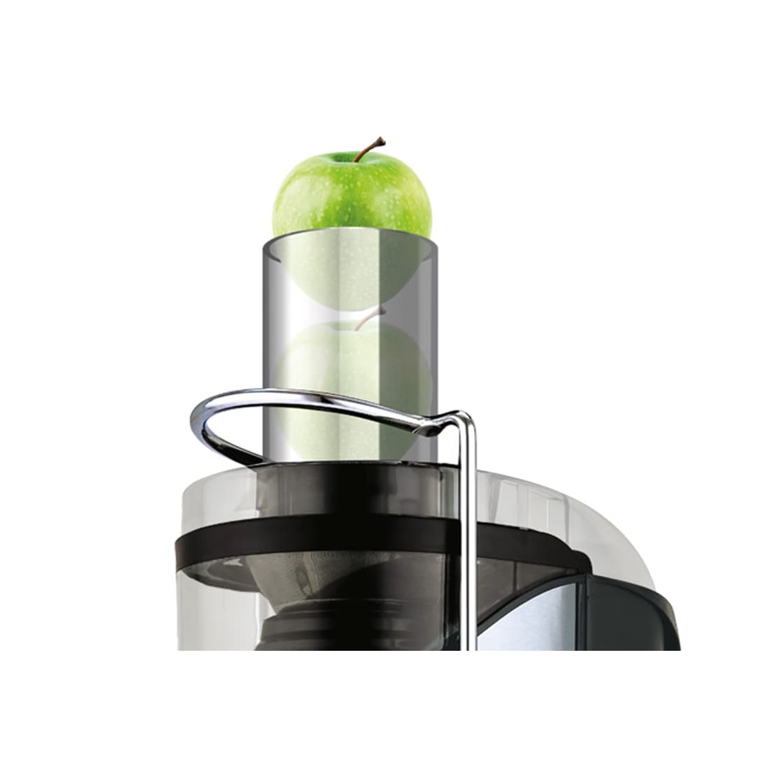 Соковыжималка центробежная, Centek, CT-1212, 1200Вт, 2 скор., Стакан 1100 мл, Горловина 75мм, Черный/сталь