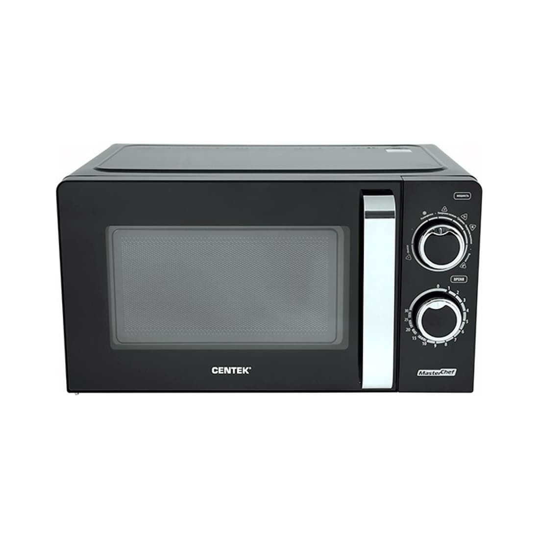 Микроволновая печь, Centek, CT-1575, 20л, Мощность 700т, Мех управление, Подсветка, Таймер, 6 режимов, Тарелка 245мм, Черный