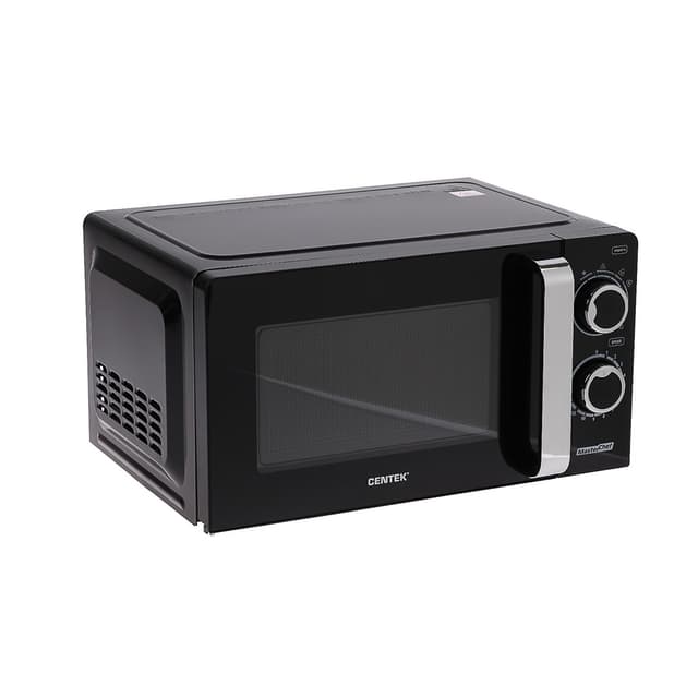 Микроволновая печь, Centek, CT-1575, 20л, Мощность 700т, Мех управление, Подсветка, Таймер, 6 режимов, Тарелка 245мм, Черный