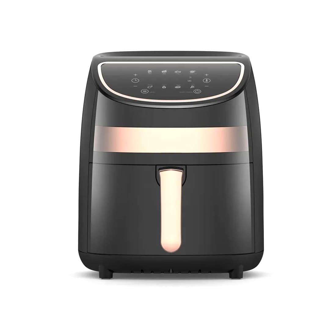 Аэрофритюрница, Deerma, Air Fryer DEM-KZ100, Объем чаши 3 л, Мощность 1000 Вт, Регулировка времени, Черный