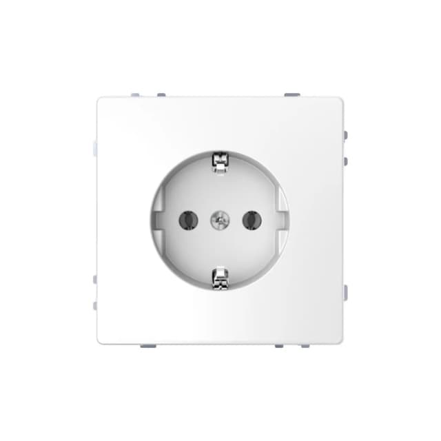 Розетка мех-м, MERTEN, MTN2301-6035, с ЗК винт.зажим белый лотос