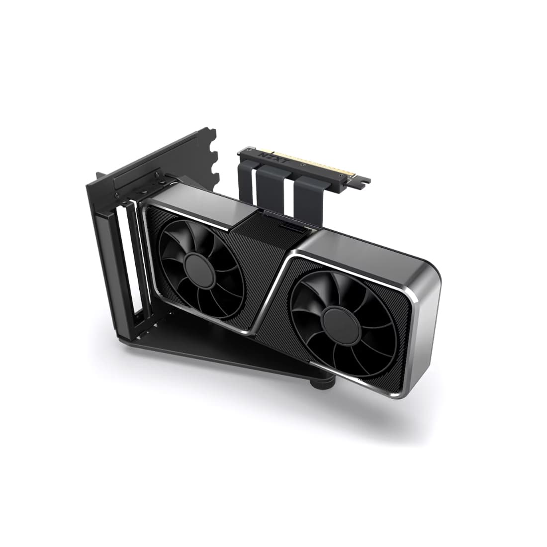 Комплект вертикального крепления GPU Mounting Kit, NZXT, AB-RH175-B1, PCIe Gen 4 x16, 7 слотов для монтажа, видеокарта - ширина до 3 слотов, 186,8*144,7*150,4 мм, Черный