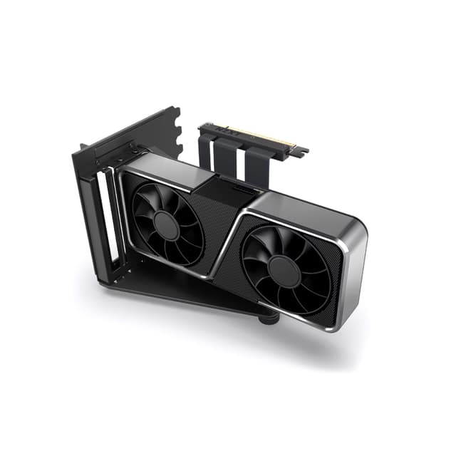 Комплект вертикального крепления GPU Mounting Kit, NZXT, AB-RH175-B1, PCIe Gen 4 x16, 7 слотов для монтажа, видеокарта - ширина до 3 слотов, 186,8*144,7*150,4 мм, Черный