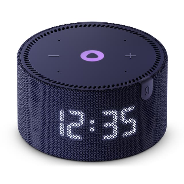 Умная колонка, Яндекс, YNDX-00020B, Яндекс Станция Мини с часами, 10Вт, 1 динамик, 4 микрофона, 150–20 000 Гц, Wi-Fi (2,4–5 ГГц), Bluetooth 5.0, AUX OUT, синий сапфир