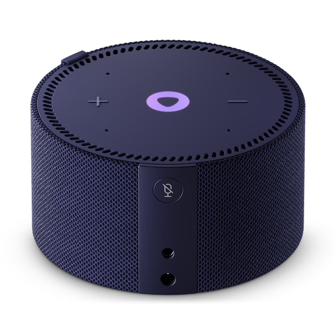 Умная колонка, Яндекс, YNDX-00020B, Яндекс Станция Мини с часами, 10Вт, 1 динамик, 4 микрофона, 150–20 000 Гц, Wi-Fi (2,4–5 ГГц), Bluetooth 5.0, AUX OUT, синий сапфир