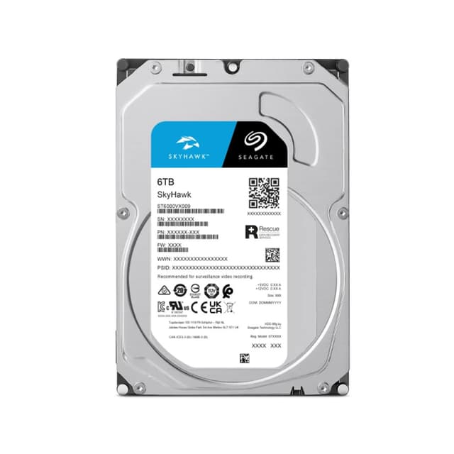 Жесткий диск, Seagate SkyHawk, ST6000VX009, HDD 6Tb, SATA 6Gb/s, 3.5", 256MB, 5400 RPM