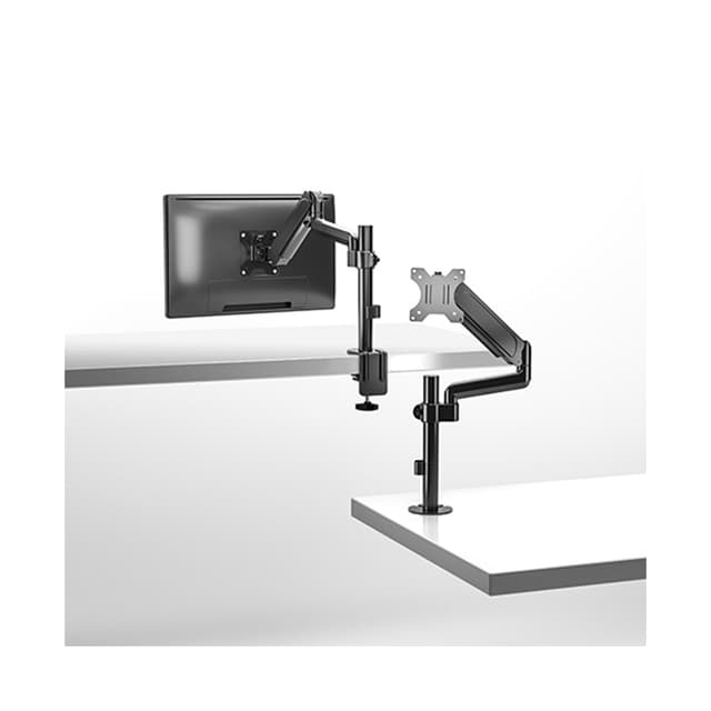 Настольный кронштейн с газлифтом,XG, MG-1732, для мониторов 17"-32", Нагрузка 9 кг., Наклон + 35°~- 35°, Поворот +/- 90°, Вращение монитора +/- 180°, VESA 75x75,100x100, Чёрный