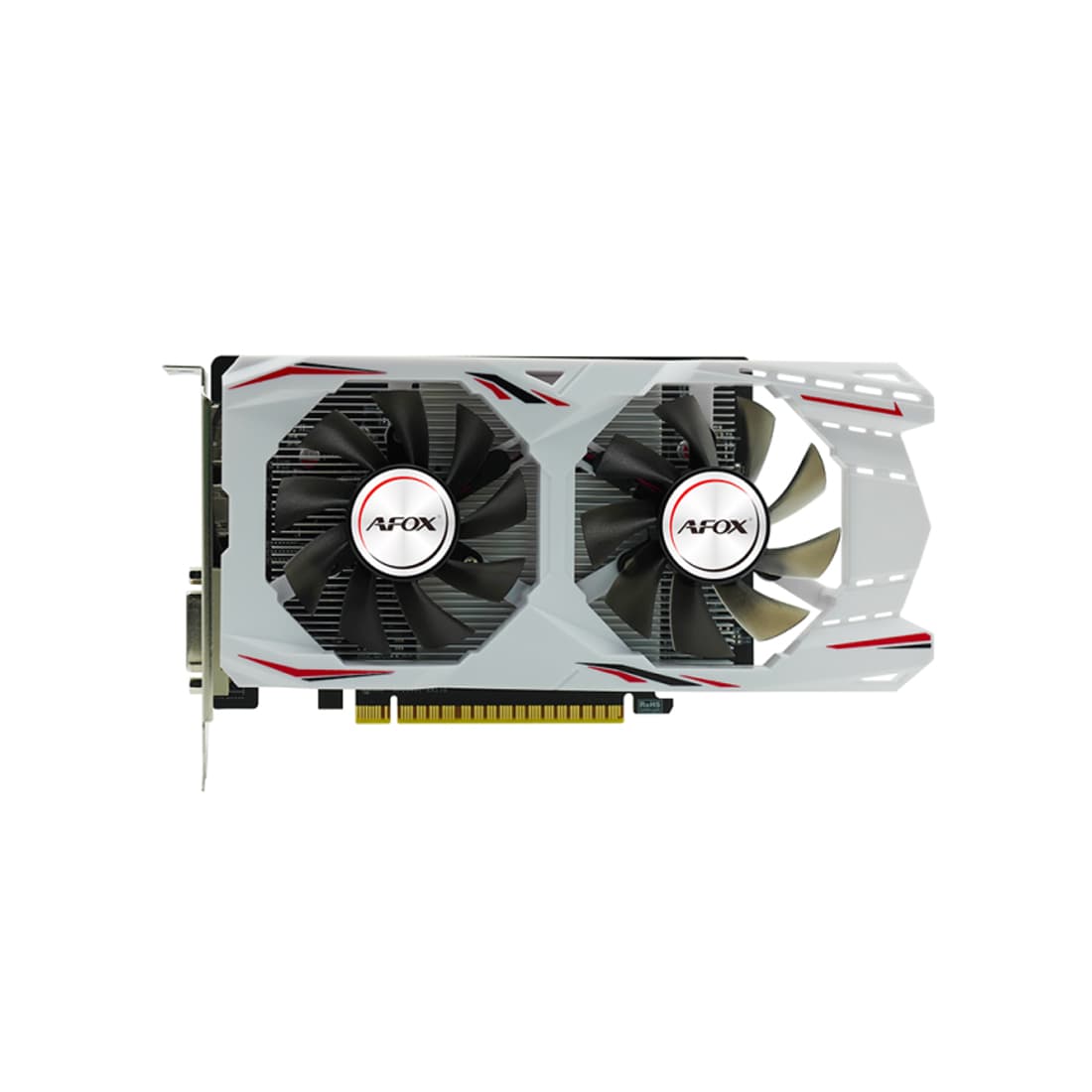 Видеокарта, AFOX, GTX1050Ti GAMING 4GB D5 Dual Fan (4897033787307), AF1050TI-4096D5H7-V8, GDDR5, 128bit, DP, HDMI, DVI, 220*125*40 мм, Цветная коробка