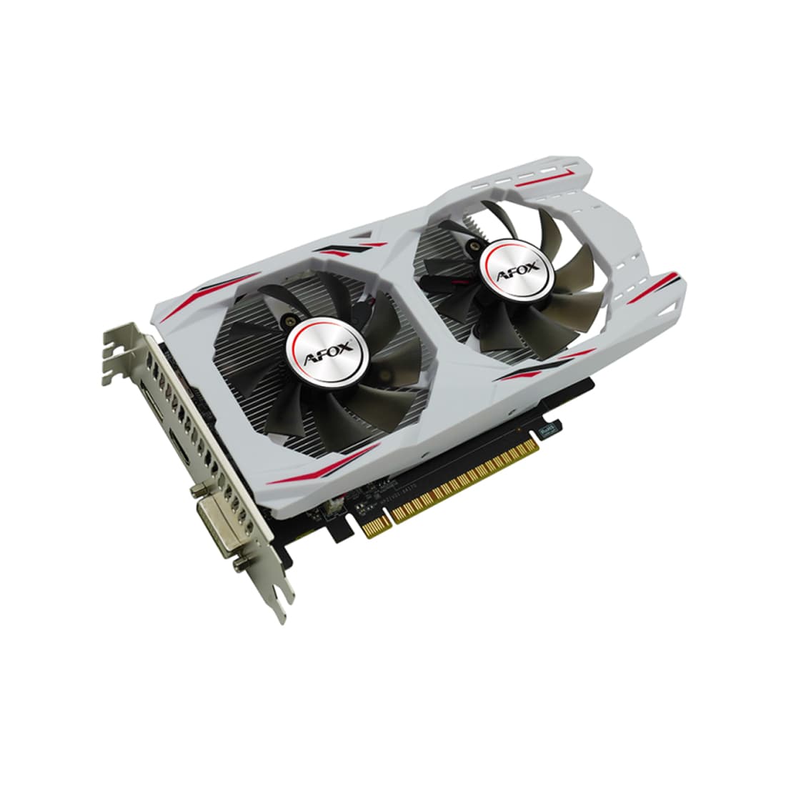 Видеокарта, AFOX, GTX1050Ti GAMING 4GB D5 Dual Fan (4897033787307), AF1050TI-4096D5H7-V8, GDDR5, 128bit, DP, HDMI, DVI, 220*125*40 мм, Цветная коробка