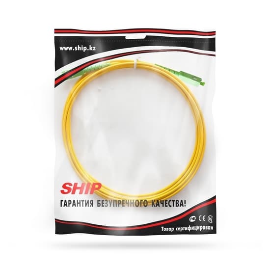 Патч корд оптоволоконный,, SC/APC-SC/APC SM 9/125 Simplex 3.0мм 1 м, LSZH