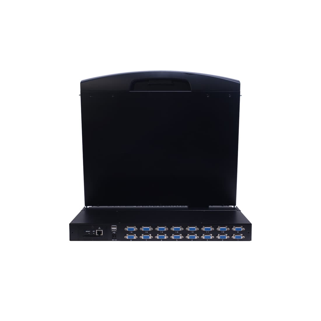 KVM консоль, SHIP, AI-9116ULS, Стоечная, 16-портовая, 19" экран, Коннекторы VGA, Поддержка IP функции, Чёрный