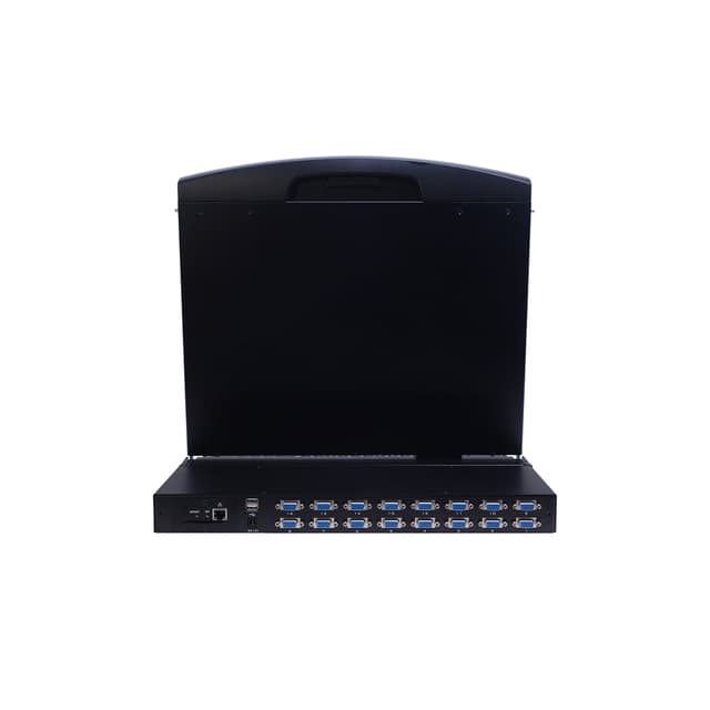 KVM консоль, SHIP, AI-9116ULS, Стоечная, 16-портовая, 19" экран, Коннекторы VGA, Поддержка IP функции, Чёрный