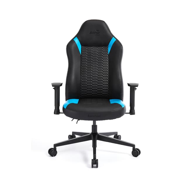 Игровое компьютерное кресло, Aerocool, CROWN Smart Racer Blue, Искусственная кожа PU AIR, (Ш)65*(Г)70*(В)122 (132) см, Черно-Синий