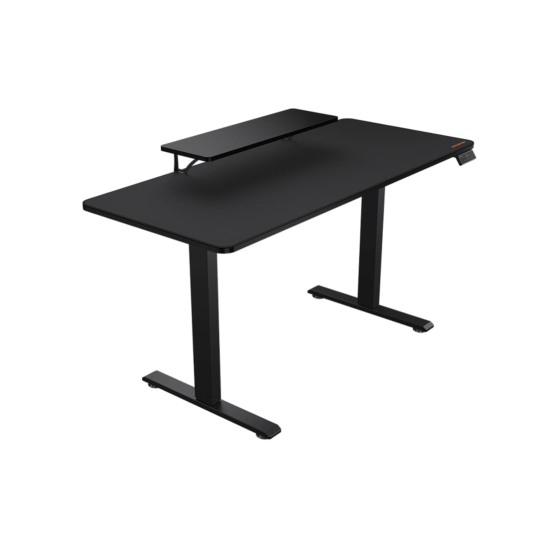 Компьютерный стол, Cougar, E-Star 140 , Поверхность - ДСП, Основание - сталь, 140*60*72(117) см, Панель управления высотой, 2 программируемые настройки памяти, Чёрный