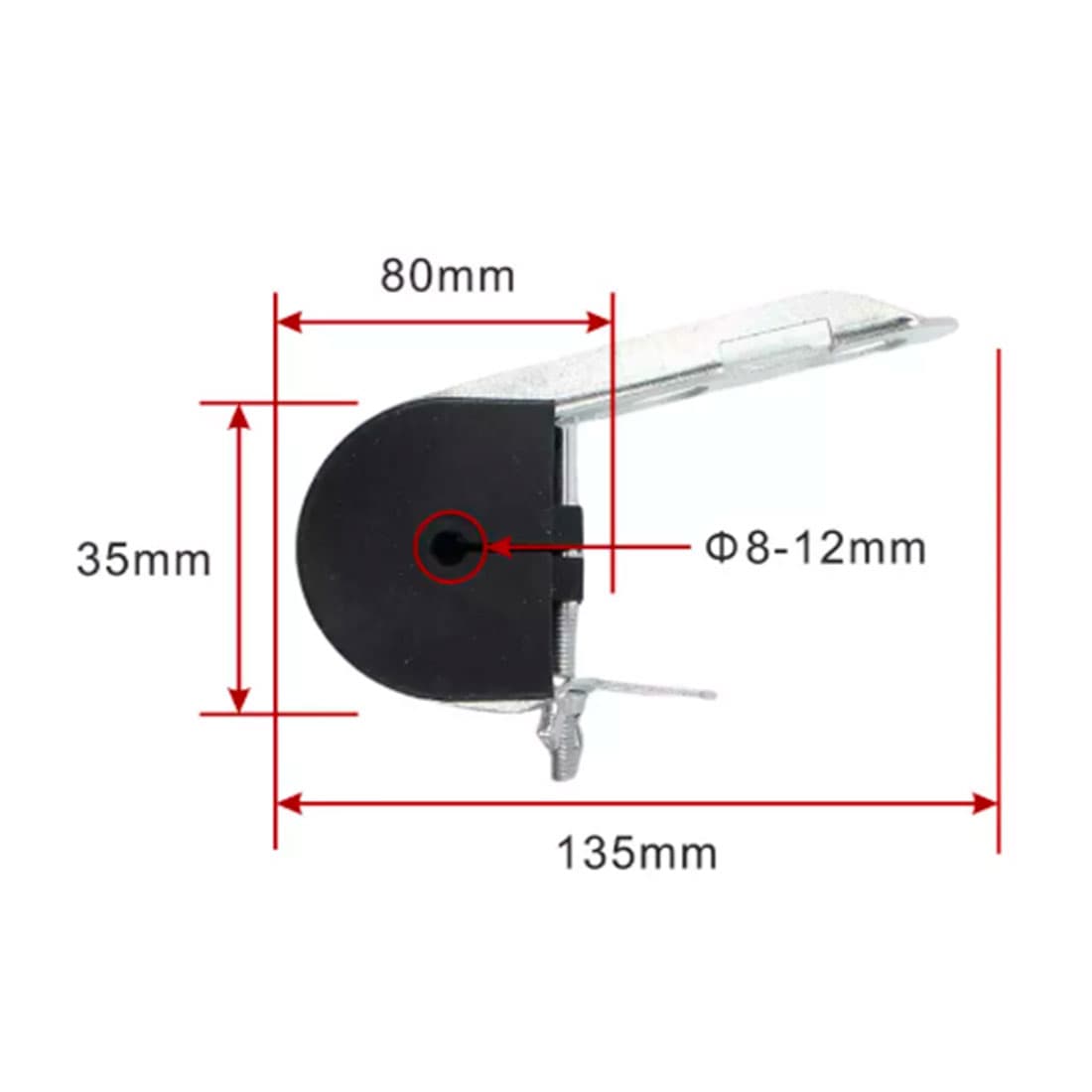 Зажим поддерживающий, А-Оптик, АО НC-8-12, для самонесущего кабеля ADSS