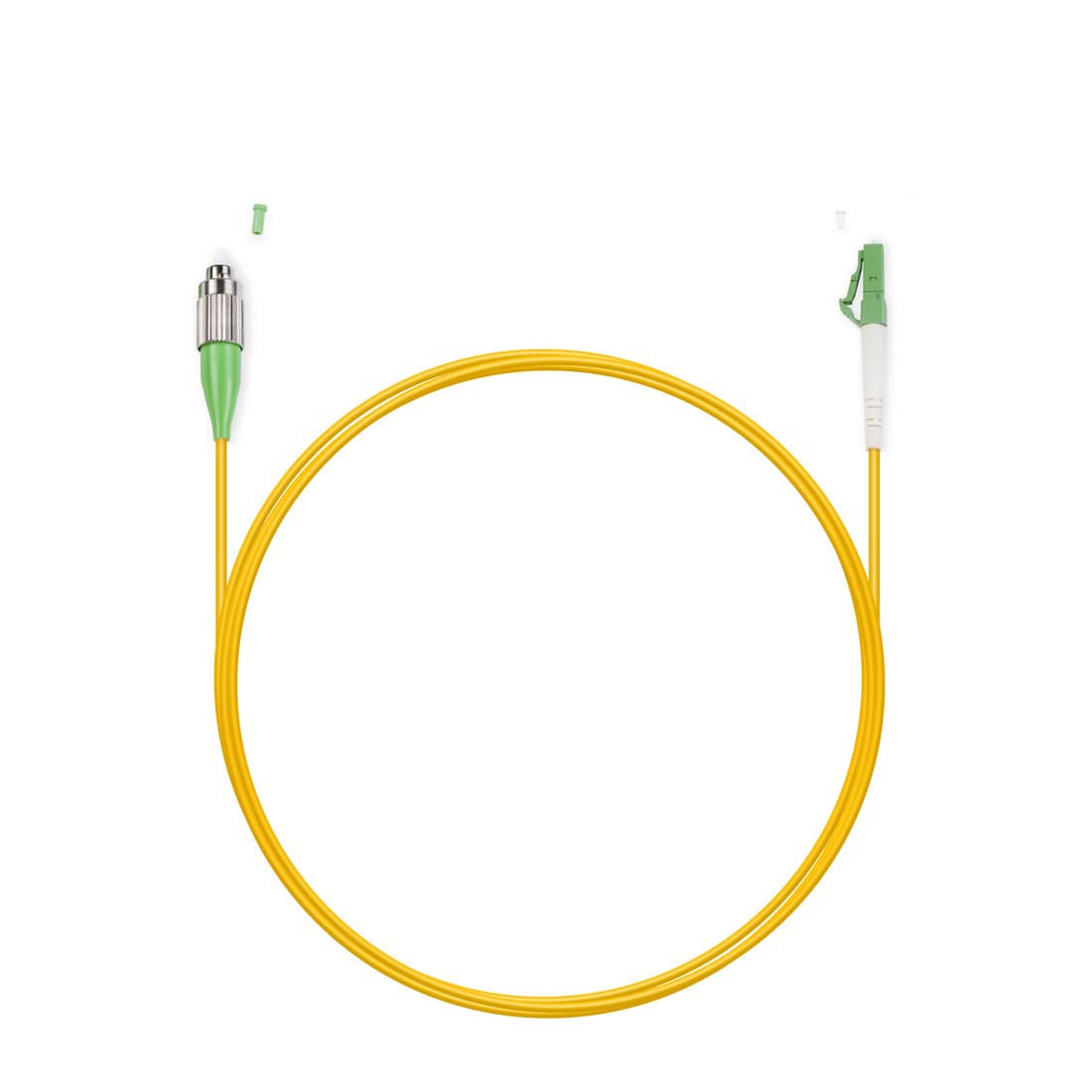 Патч корд оптоволоконный,, FC/APC-LC/APC SM 9/125 Simplex 3.0мм 1 м, LSZH