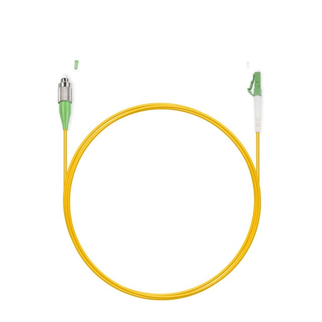 Патч корд оптоволоконный,, FC/APC-LC/APC SM 9/125 Simplex 3.0мм 1 м, LSZH