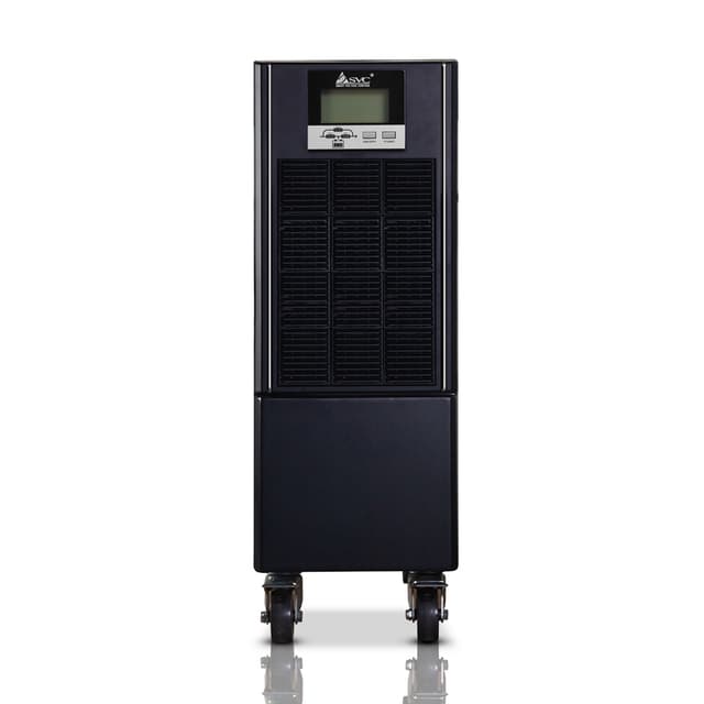 Источник бесперебойного питания, SVC, GT31-15KVA, Мощность 15кВА/13.5кВт, Трёхфазный (3 фазы на вход, 1 на выход), GT31-серия, On-Line, LCD\RS-232/USB SMART, Диапазон работы AVR: 190-499В, Батарея: 16 шт. (не поставляется в комплекте), Чёрный