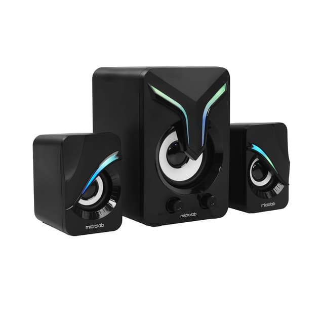 Акустическая система, Microlab, U270 Phenix, USB, LED, 5 Вт + 3 Вт x2, Вход: стерео 3,5 мм, Регулировки на передней панели, Черный