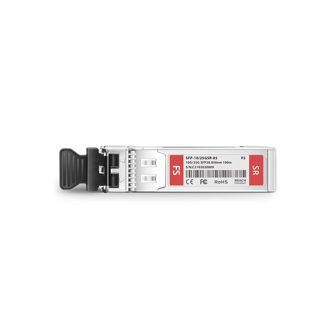 Трансивер оптический, FS, SFP-10/25GSR-85, Dual-rate 850nm 100m DOM Duplex LC/UPC MMF