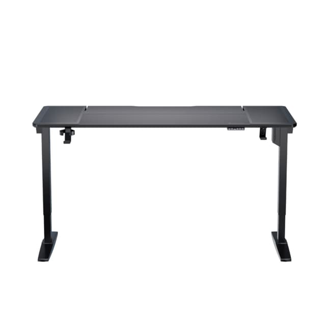 Компьютерный стол, ThunderX3, LAB-X, Поверхность - закалённое стекло, Основание - сталь, 170*75*70(120) см, Панель управления высотой, 2 программируемые настройки памяти, В комплекте коврик для мыши из закалённого стекла, держатель для наушников, лоток для кабеля, подстаканник, 2 коробки ( в комплекте столешница+стальное основание), Чёрный