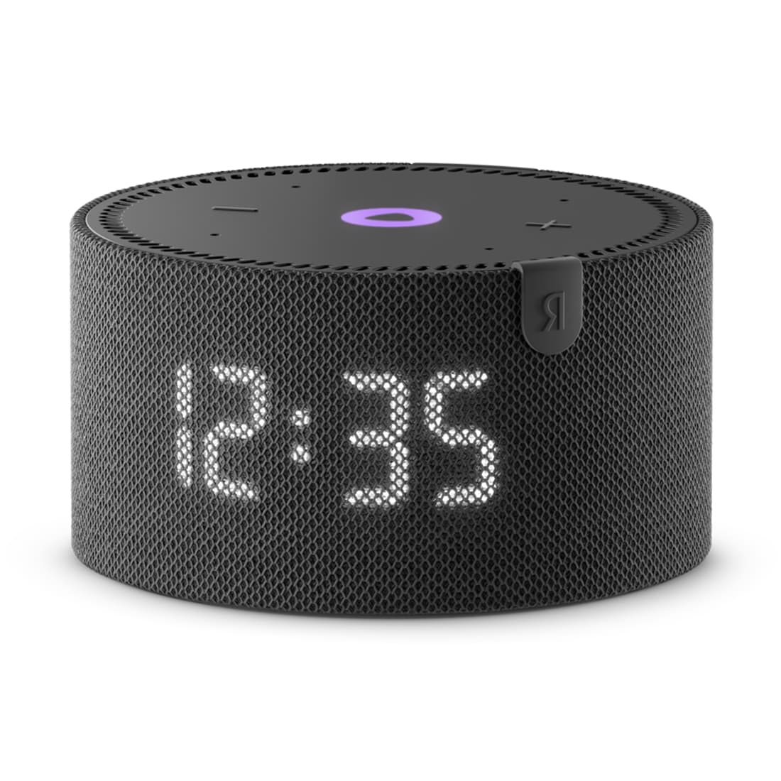 Умная колонка, Яндекс, YNDX-00020K, Яндекс Станция Мини с часами, 10Вт, 1 динамик, 4 микрофона, 150–20 000 Гц, Wi-Fi (2,4–5 ГГц), Bluetooth 5.0, AUX OUT, черный оникс