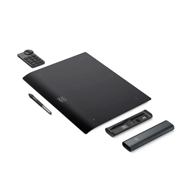 Графический планшет, XP-Pen, Deco Pro MW (Gen 2) MT0962B_ACK05, Разрешение 5080 lpi, Чувствительность к нажатию 16384, Интерфейс USB-C, Рабочая область 9 x 6 мм.,Черный+серый