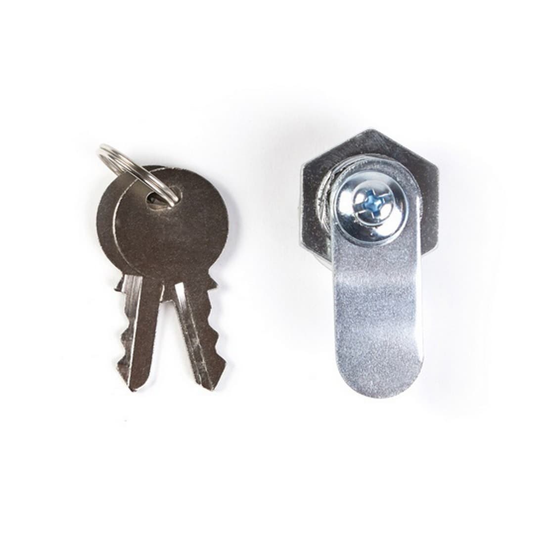 Замок металлический с ключом, Deluxe, MS403, 18*16 (замок+язычок+ключ)