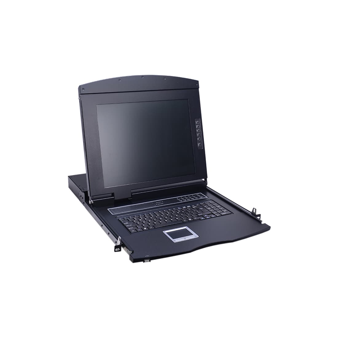 KVM консоль, SHIP, AI-7116TLS, Стоечная, 16-портовая, 17" экран, Коннекторы CAT5, Поддержка IP функции, Чёрный