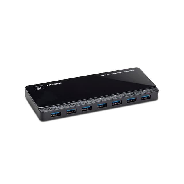 USB-концентратор, TP-Link, UH720, 7 портов USB 3.0, 2 порта 2,4 А, 1 порт micro USB, питание 12V, 3,3A, скорость до 5 Гбит/с