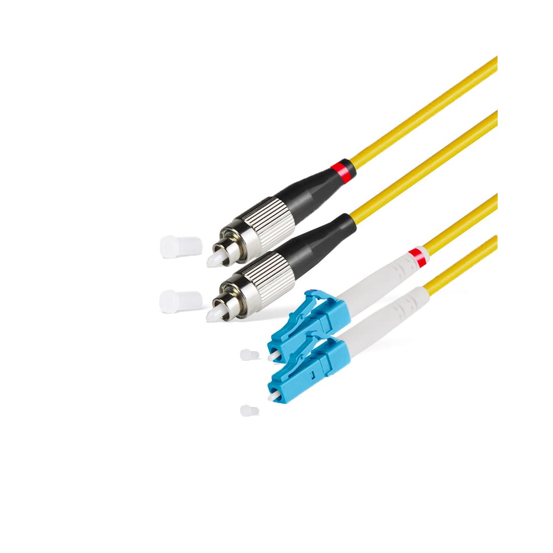 Патч корд оптоволоконный,, FС/UPC-LC/UPC SM 9/125 Duplex 2.0мм 1 м, LSZH