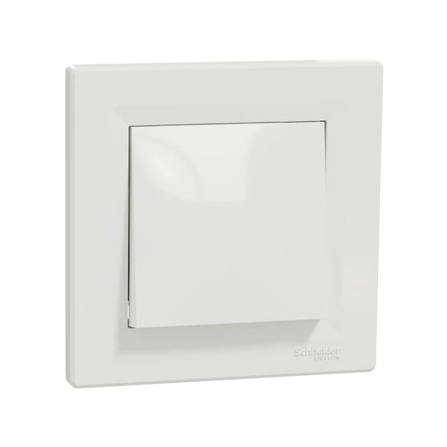 Выключатель одноклавишный , SE, EPH0500121, Asfora перекрестный в сборе белый