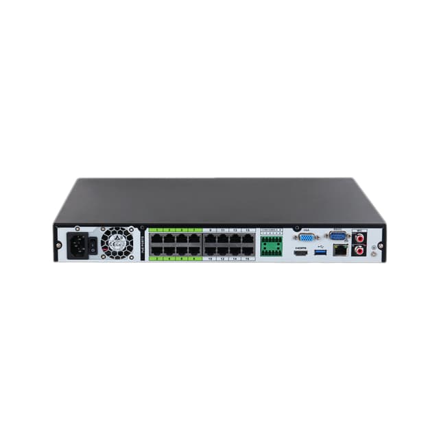 Сетевой видеорегистратор, Dahua, DHI-NVR5216-16P-EI, 16 каналов, 16 PoE, 1U, 2HDD, WizSense