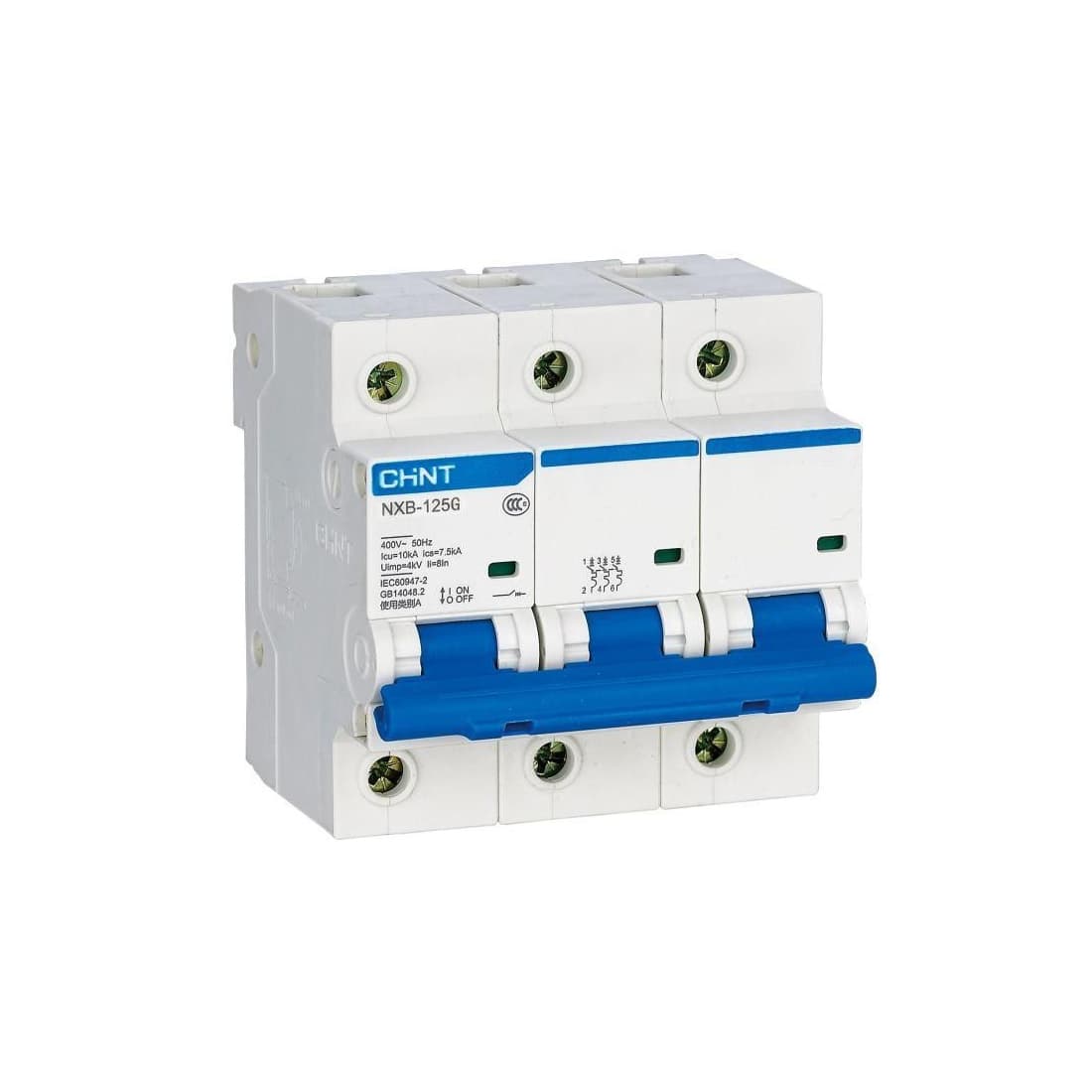 Автоматический выключатель, CHINT, 816139 NXB-125, 3P 80A C 10kA