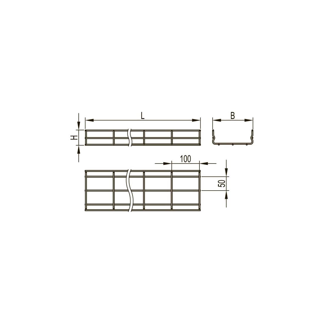 Проволочный лоток 100х400, DKC, FC1040, L3000