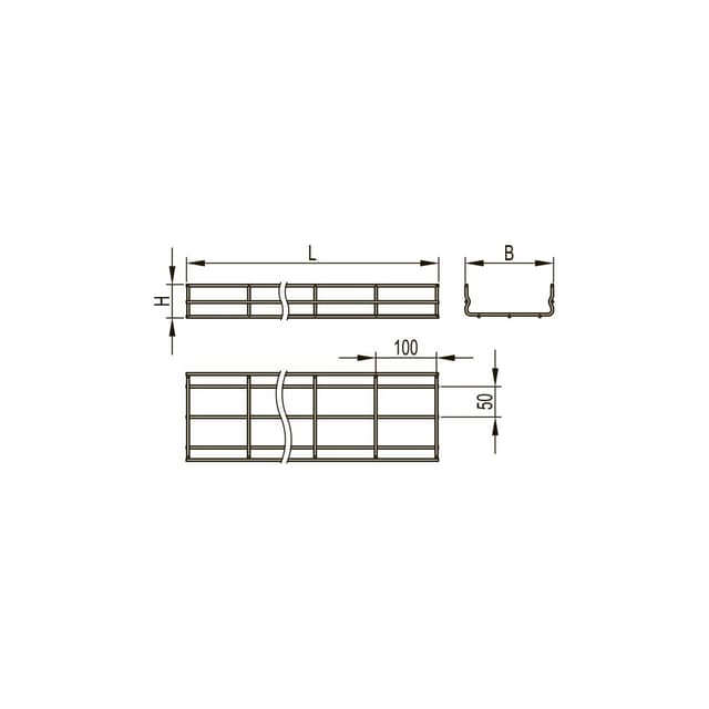 Проволочный лоток 100х400, DKC, FC1040, L3000