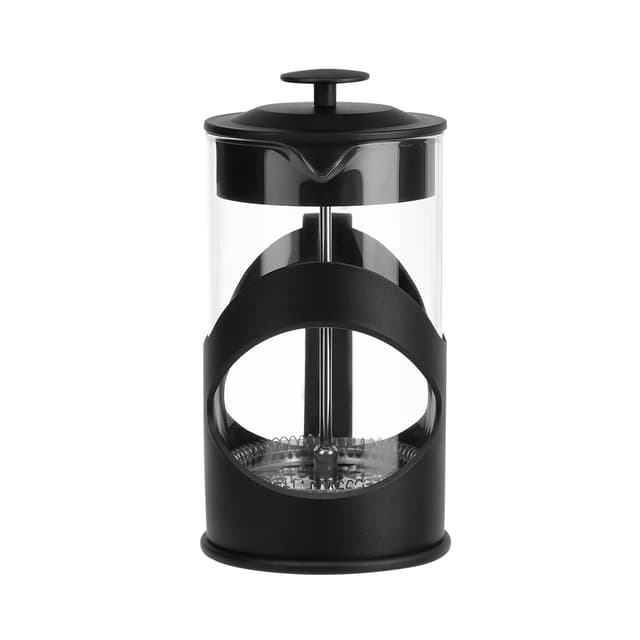 Френч-пресс, LARA, LR06-56-600, Объем 600мл, Стальной фильтр, Боросиликатное стекло, Подходит для мытья в посудомоечной машине, Черный