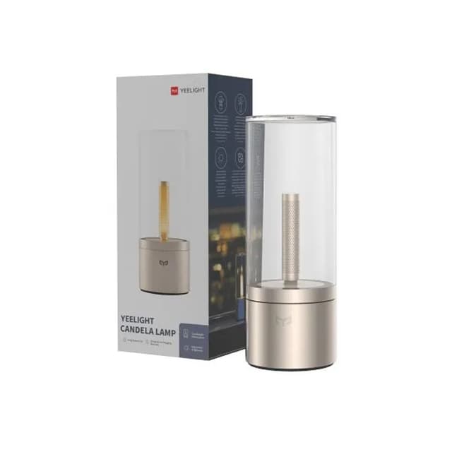 Лампа-ночник,Модель YLFWD-0019, Цветовая температура 1800K (тёплый свет), Управление через смартфон IOS/Android,Кабель для зарядки: Micro USB (1 метр), Рабочая температура: от -10 до +40°C, Ёмкость аккумулятора: 2500 мА·ч Золотистый