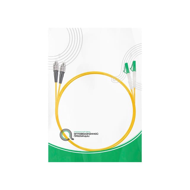 Патч корд оптоволоконный,, LC/APC-FC/UPC SM 9/125 Duplex 3.0мм 1 м, LSZH