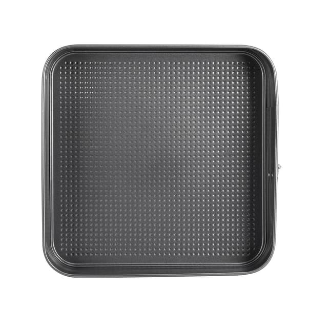 Форма для выпечки, LARA, LR11-19, Прямоуг +зажим, 28х28х6,8 см, Углеродистая сталь, Антипригарное покрытие, Темпрература нагрева до 250°С, Мойка ручная/в посудомоечной машине, Серый